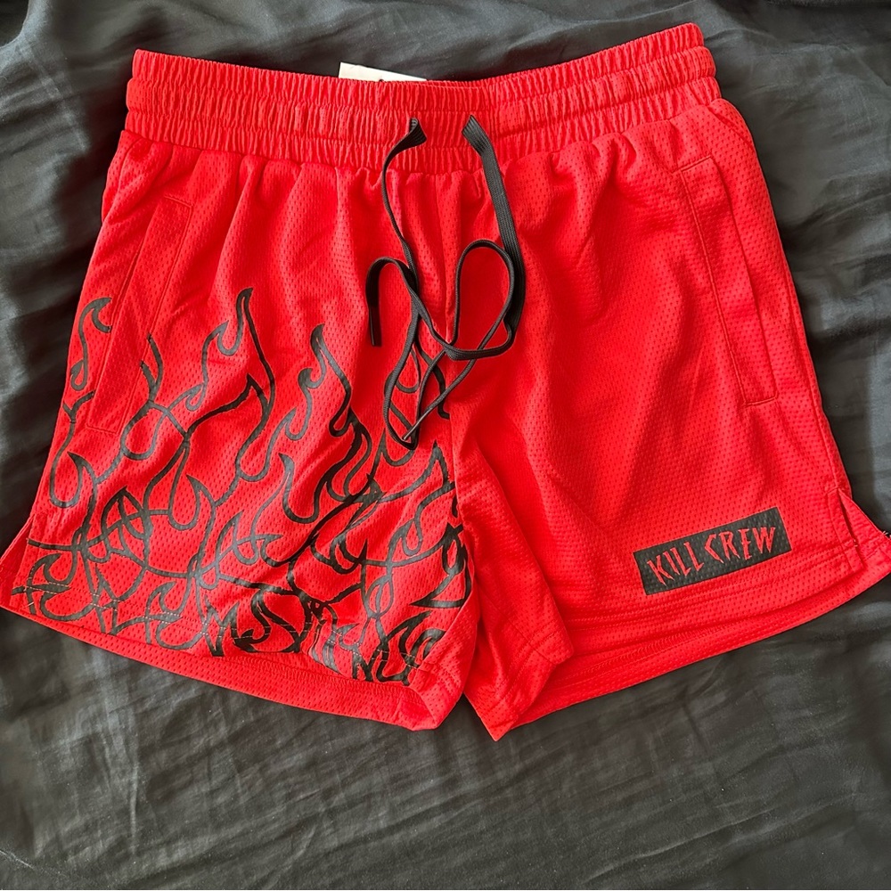 Kill Crew Muay Thai Shorts - Red